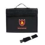 Cartella per borsa sicura impermeabile resistente al fuoco portatile per archiviazione in tessuto in fibra di vetro per ufficio, Safe Bag Folder