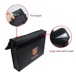 Cartella per borsa sicura impermeabile resistente al fuoco portatile per archiviazione in tessuto in fibra di vetro per ufficio, Safe Bag Folder