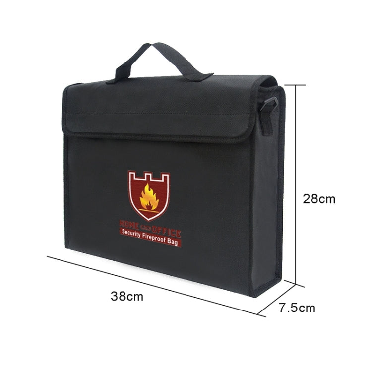 Cartella per borsa sicura impermeabile resistente al fuoco portatile per archiviazione in tessuto in fibra di vetro per ufficio, Safe Bag Folder