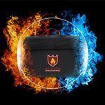 Cartella per borsa sicura impermeabile resistente al fuoco portatile per archiviazione in tessuto in fibra di vetro per ufficio, Safe Bag Folder