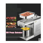 Estrattore per olio di semi Estrattore per olio di sesamo di cocco e arachidi automatico domestico commerciale in acciaio inossidabile, Oil Press Extrator