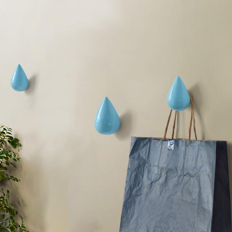 Ganci da parete creativi con goccioline d'acqua Decorazione per la casa Appendiabiti murale in resina 3D Ganci singoli Appendiabiti da parete, Big Size, Small Size