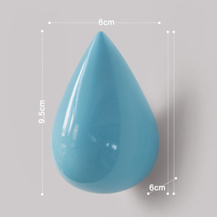 Ganci da parete creativi con goccioline d'acqua Decorazione per la casa Appendiabiti murale in resina 3D Ganci singoli Appendiabiti da parete, Big Size, Small Size