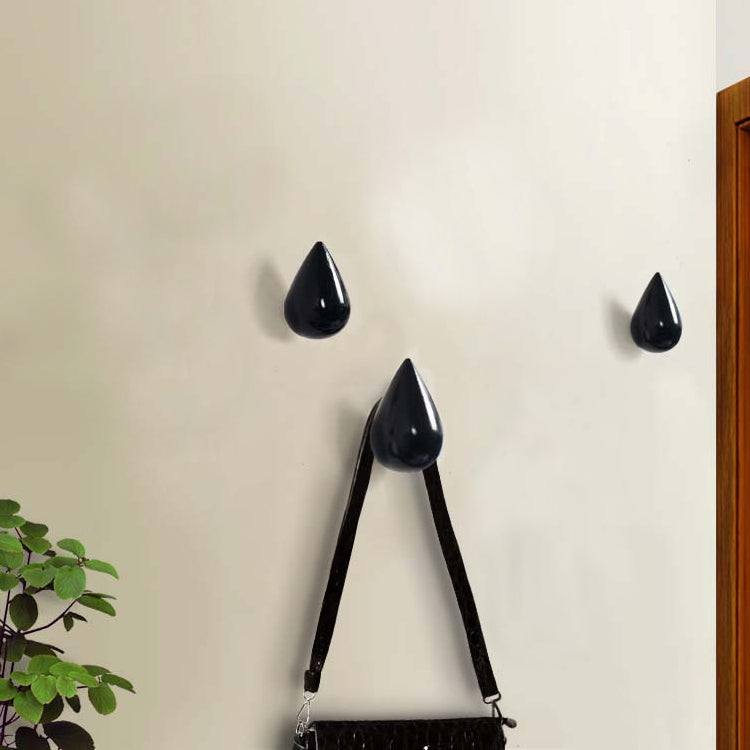 Ganci da parete creativi con goccioline d'acqua Decorazione per la casa Appendiabiti murale in resina 3D Ganci singoli Appendiabiti da parete, Big Size, Small Size