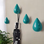 Ganci da parete creativi con goccioline d'acqua Decorazione per la casa Appendiabiti murale in resina 3D Ganci singoli Appendiabiti da parete, Big Size, Small Size
