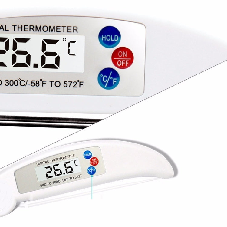 Termometro per carne pieghevole Termometro da cucina digitale Sonda per barbecue per cucina alimentare