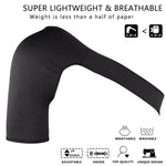Tutore di supporto per spalla regolabile e traspirante, unisex, cinturino a compressione sportiva, con tracolla avvolgente, Right Shoulder, Left Shoulder