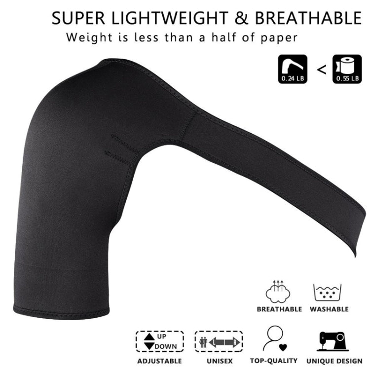 Tutore di supporto per spalla regolabile e traspirante, unisex, cinturino a compressione sportiva, con tracolla avvolgente, Right Shoulder, Left Shoulder