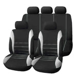 Set di 9 coprisedili universali Four Seasons, set di coprisedili in pelliccia per auto, set di cuscini universali