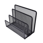Vassoio portadocumenti per posta con raccoglitore di lettere in rete Rack di archiviazione per file da ufficio da scrivania nera, Mesh Letter Sorter