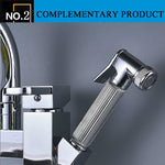 Rubinetto da cucina Miscelatore Maniglia singola Due beccucci girevoli Rubinetto per acqua calda fredda Rubinetto per scarico estraibile, Low, Hight