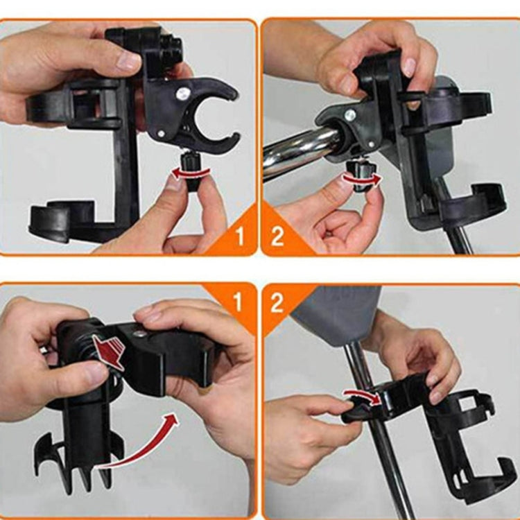 Portabottiglie per bicicletta girevole con serratura da 2 pezzi Portabottiglie per bicicletta per passeggino Portabottiglie per bicicletta, Lockable Bicycle Bottle
