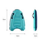 Sci nautico gonfiabile per il surf in mare con luce di sicurezza portatile per esterni, Lake Blue, Rose Red