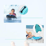 Sci nautico gonfiabile per il surf in mare con luce di sicurezza portatile per esterni, Lake Blue, Rose Red
