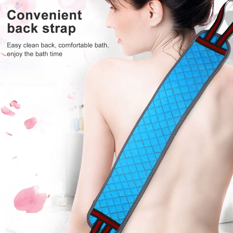 Strumento per il bagno con cinghia esfoliante per asciugamano da bagno, spazzola a doppia faccia, consegna casuale di colori, Double Sided Brush Back Towel Strap