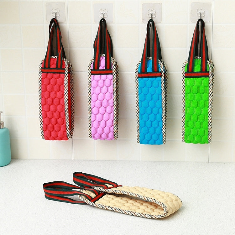 Strumento per il bagno con cinghia esfoliante per asciugamano da bagno, spazzola a doppia faccia, consegna casuale di colori, Double Sided Brush Back Towel Strap
