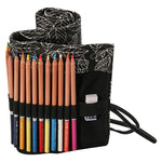 Astuccio per matite scolastico in tela portatile con foglia carina, astuccio per cancelleria