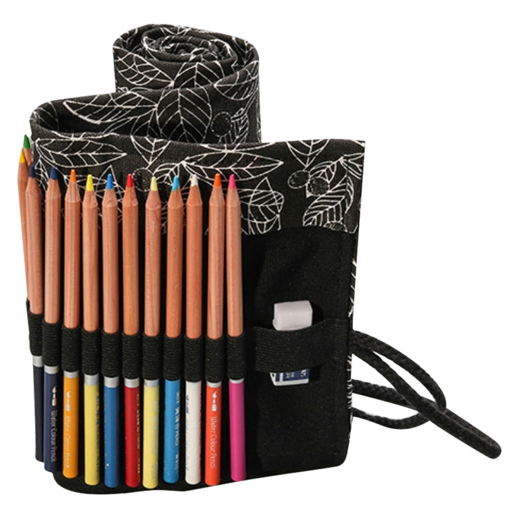 Astuccio per matite scolastico in tela portatile con foglia carina, astuccio per cancelleria