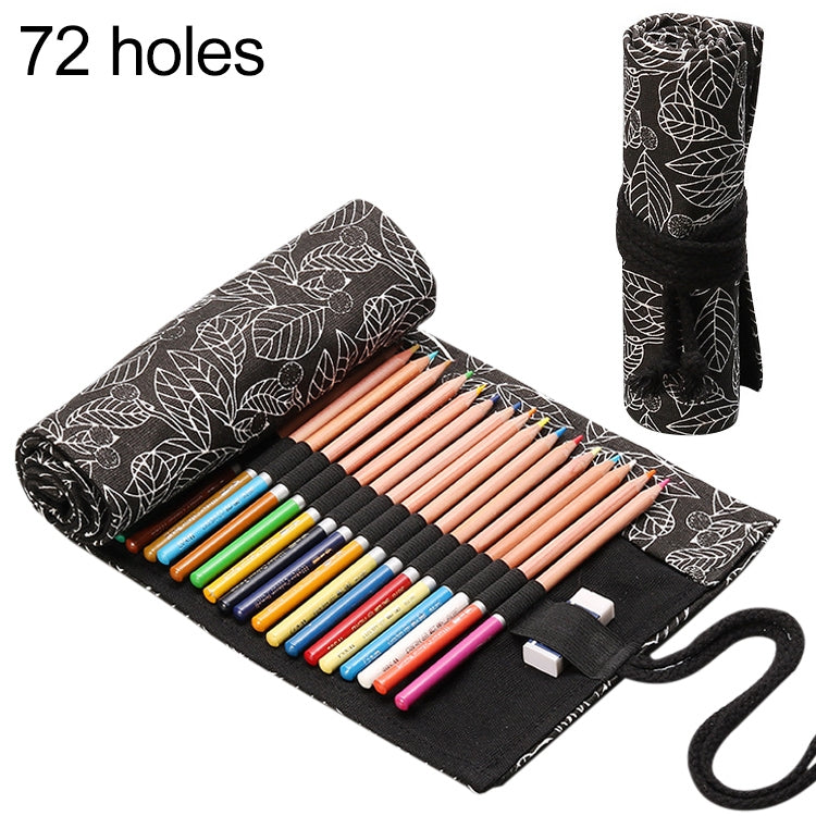 Astuccio per matite scolastico in tela portatile con foglia carina, astuccio per cancelleria
