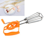 Frullatore da cucina in acciaio inossidabile con doppia rotazione, sbattitore per uova, Random Color Delivery