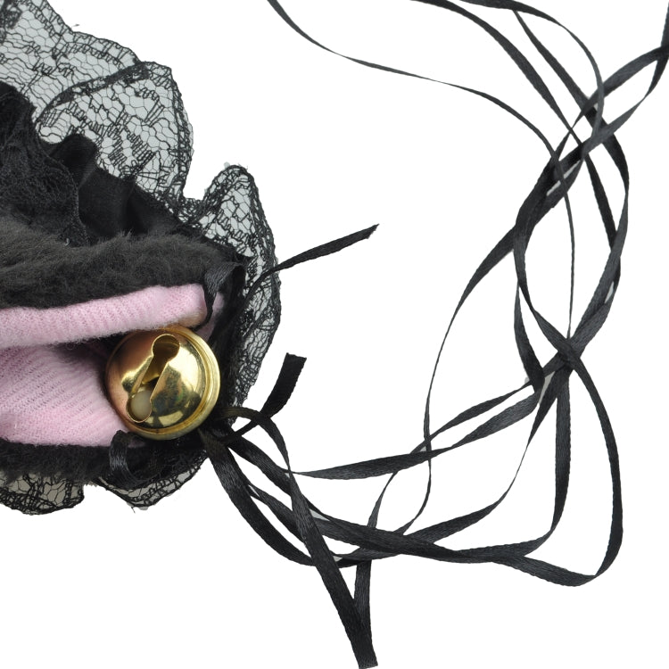 Accessorio per capelli da donna con fascia per orecchie di gatto in pizzo carino