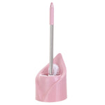 Scopino per WC con manico lungo in acciaio inossidabile. Scopino per WC, Triangle Shape Base, Diamond Shape Base