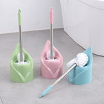 Scopino per WC con manico lungo in acciaio inossidabile. Scopino per WC, Triangle Shape Base, Diamond Shape Base