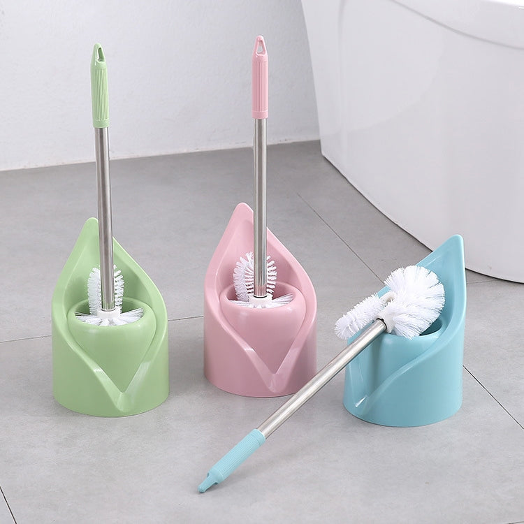 Scopino per WC con manico lungo in acciaio inossidabile. Scopino per WC, Triangle Shape Base, Diamond Shape Base
