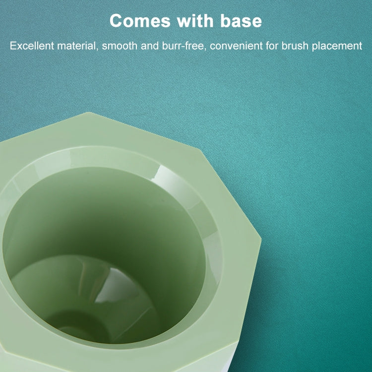 Scopino per WC con manico lungo in acciaio inossidabile. Scopino per WC, Triangle Shape Base, Diamond Shape Base