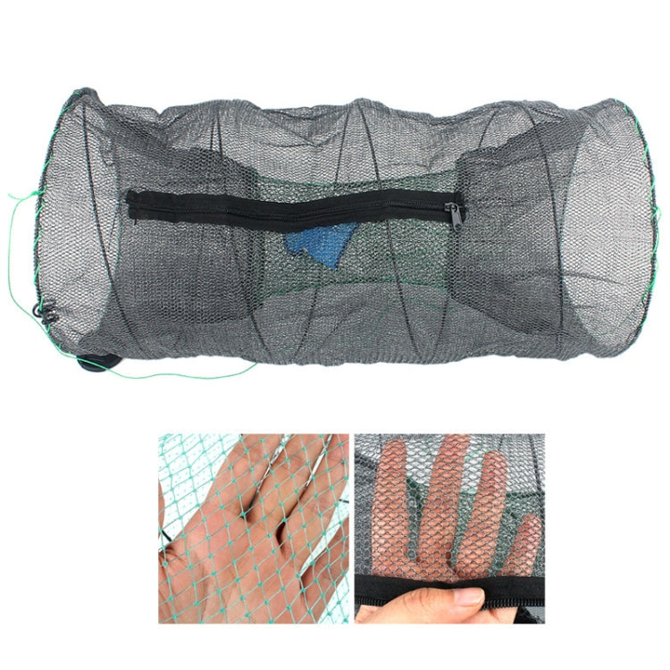 Rete da pesca con gabbia a molla Rete per pesci a molla rotonda con gabbia per gamberetti pieghevole automatica, Special Mesh Large, Encrypted Mesh Large