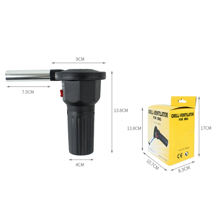 Asciugacapelli per barbecue portatile per barbecue con ventola elettrica per barbecue all'aperto, Electric Drum Fan