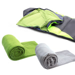 Sacco a pelo in pile da esterno Viaggio in campeggio Aria condizionata Sacco a pelo sporco separato da una coperta per il ginocchio durante la pausa pranzo, Extra Thick Section (Plaid Cloth), Thickened (Blue), Thickened (Army Green)                    ...