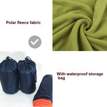 Sacco a pelo in pile da esterno Viaggio in campeggio Aria condizionata Sacco a pelo sporco separato da una coperta per il ginocchio durante la pausa pranzo, Extra Thick Section (Plaid Cloth), Thickened (Blue), Thickened (Army Green)                    ...