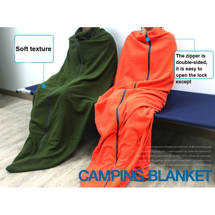 Sacco a pelo in pile da esterno Viaggio in campeggio Aria condizionata Sacco a pelo sporco separato da una coperta per il ginocchio durante la pausa pranzo, Extra Thick Section (Plaid Cloth), Thickened (Blue), Thickened (Army Green)                    ...