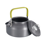 Caffettiera con bollitore per teiera in alluminio da picnic portatile da alpinismo da 0,8 litri, 0.8L