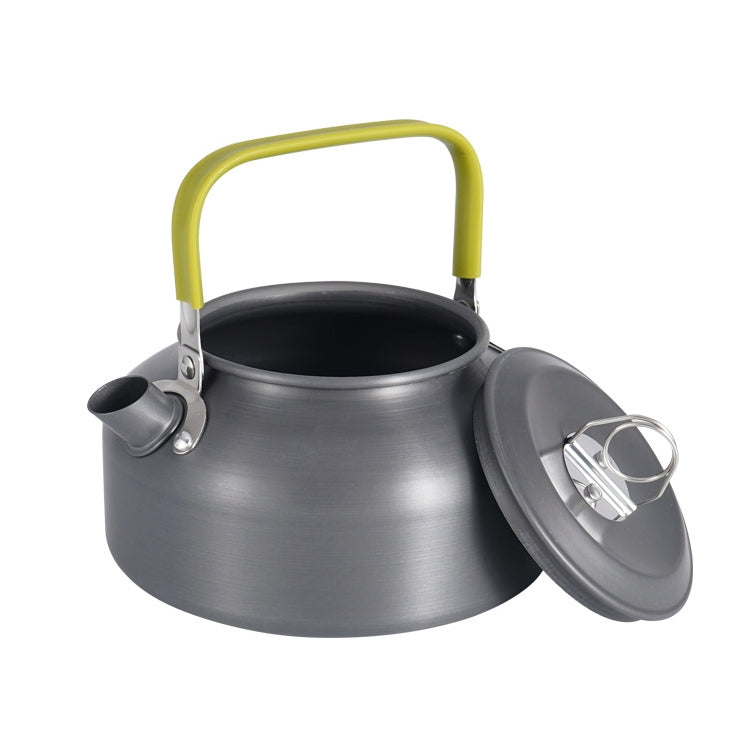 Caffettiera con bollitore per teiera in alluminio da picnic portatile da alpinismo da 0,8 litri, 0.8L