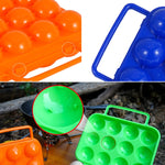 Scatola di protezione per uova portatile da esterno con 4 griglie da 6 pezzi, consegna a colori casuale