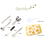 CLS 7-in-1 Outdoor 201 Set di pentole in acciaio inossidabile Utensili da cucina per picnic Borsa da picnic portatile, 7 in 1 Coffee, 7 in 1 Triangle Pattern