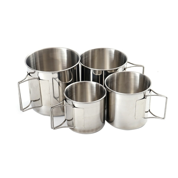 Set 4 ciotole pieghevoli in acciaio inox 304 per esterni