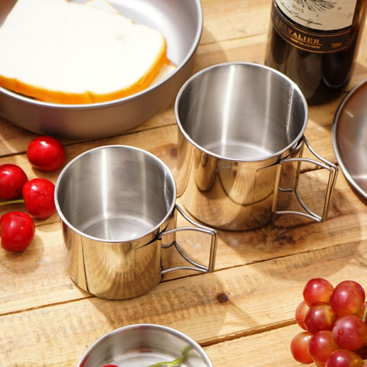 Set 4 ciotole pieghevoli in acciaio inox 304 per esterni