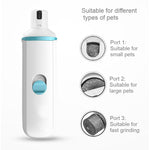 Lucidatore per unghie per cani con dispositivo per manicure elettrico per animali domestici, Battery, Charged