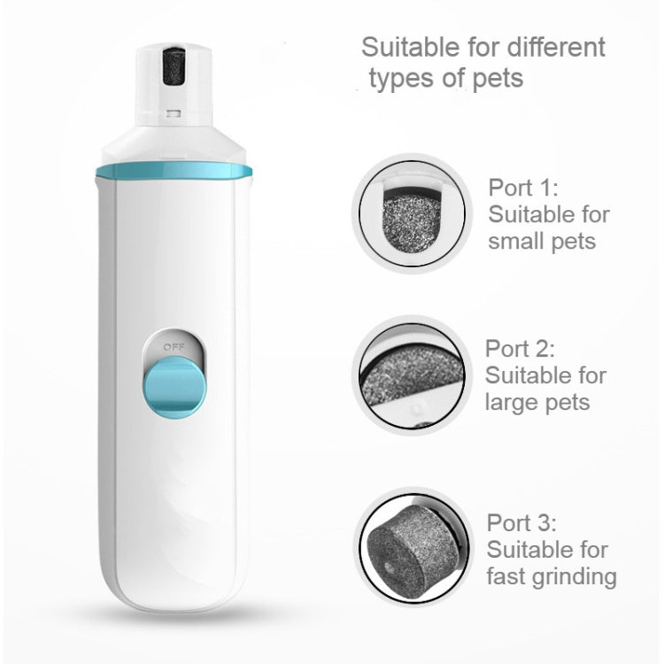 Lucidatore per unghie per cani con dispositivo per manicure elettrico per animali domestici, Battery, Charged