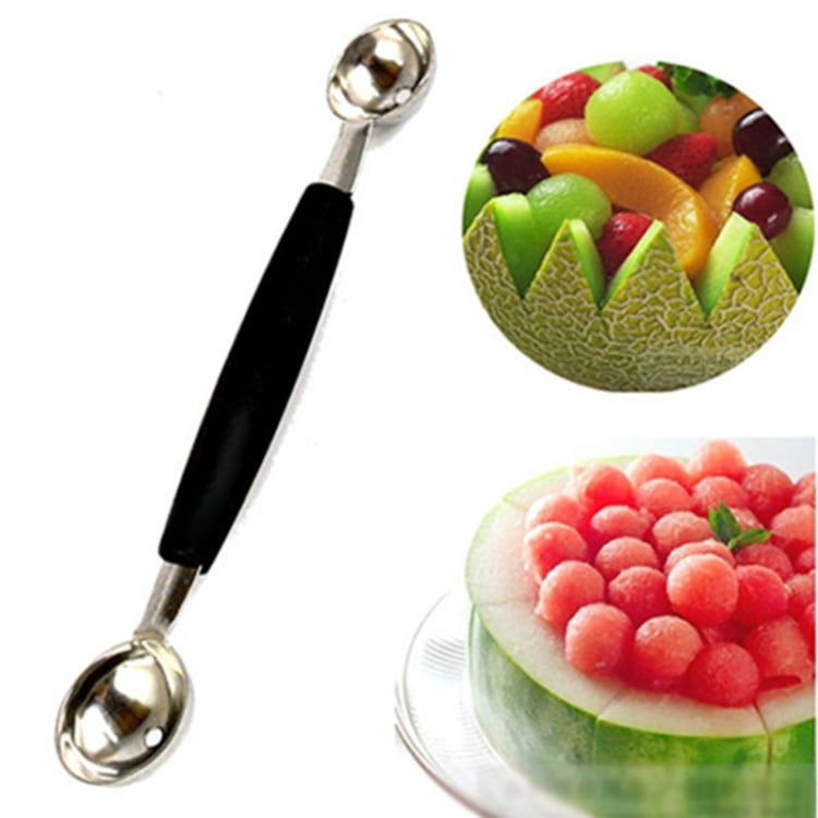Cucchiaio da scavo per frutta a doppia testa in acciaio inossidabile per uso domestico, Double Head