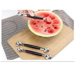 Cucchiaio da scavo per frutta a doppia testa in acciaio inossidabile per uso domestico, Double Head