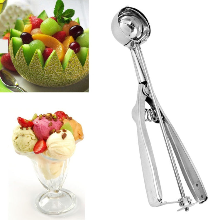 Cucchiaio da scavo per frutta con cucchiaio da gelato spesso in acciaio inossidabile, 4cm, 5cm, 6cm