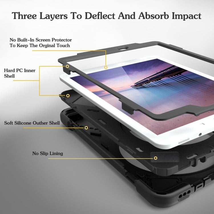 Custodia in silicone con rotazione 360° per iPad 9.7
