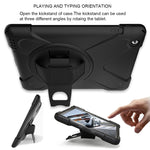 Custodia in silicone con rotazione 360° per iPad 9.7