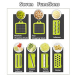 Tagliaverdure Affettatrice da cucina Tagliafrutta Pelapatate Carota Grattugia Affettatrice di verdure, Vegetable Cutter