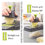Tagliaverdure Affettatrice da cucina Tagliafrutta Pelapatate Carota Grattugia Affettatrice di verdure, Vegetable Cutter