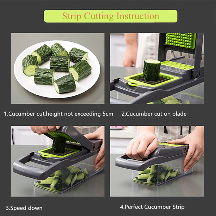 Tagliaverdure Affettatrice da cucina Tagliafrutta Pelapatate Carota Grattugia Affettatrice di verdure, Vegetable Cutter